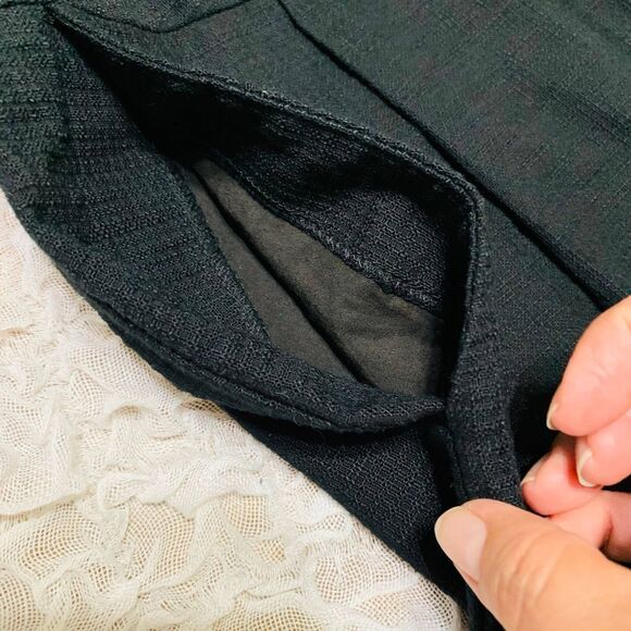 Anthropologie Elevenses black cold shoulder romper deep V neck size 0 bohemian - Picture 10 of 12